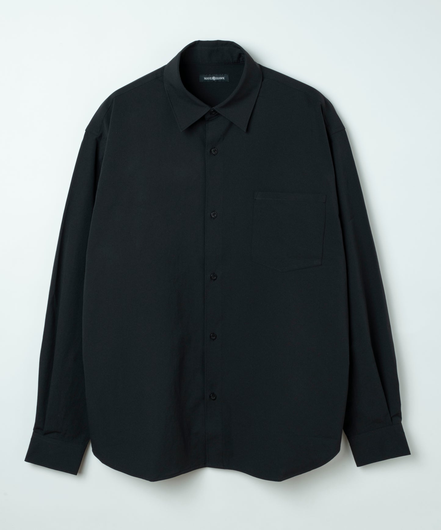 ルーズフィットタイプライターシャツ BLK