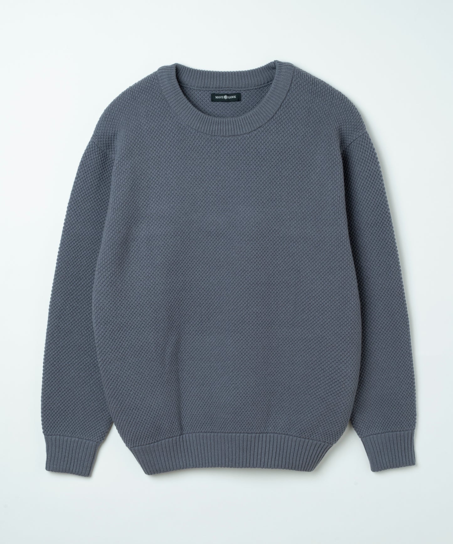 クルーネックプルオーバーニット GRY