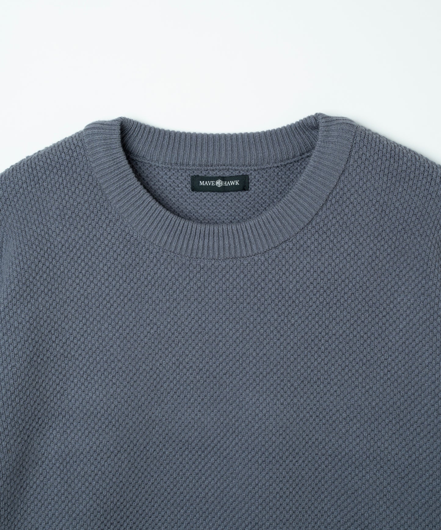 クルーネックプルオーバーニット GRY
