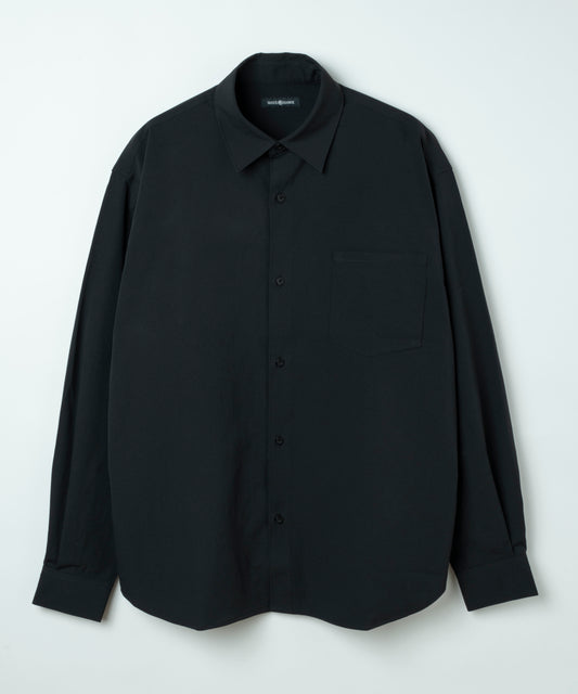 ルーズフィットタイプライターシャツ BLK
