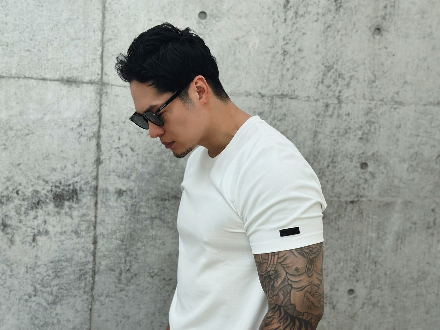 MHフィットシルエットTシャツ　WHT