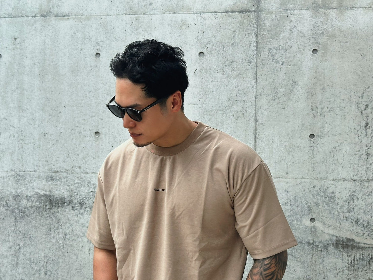 MHビッグシルエットTシャツ BEG
