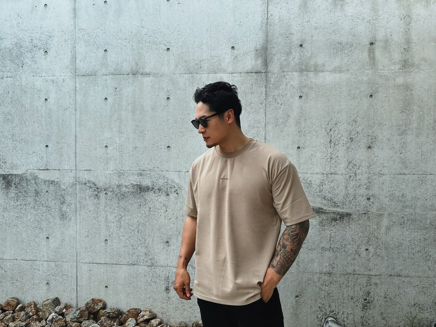 MHビッグシルエットTシャツ BEG