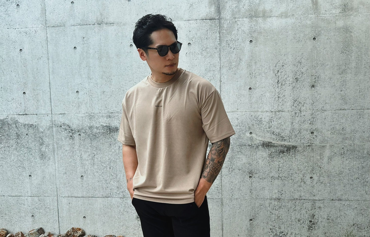 MHビッグシルエットTシャツ BEG